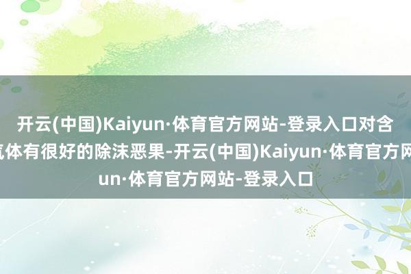 开云(中国)Kaiyun·体育官方网站-登录入口对含硫、含酸的气体有很好的除沫恶果-开云(中国)Kaiyun·体育官方网站-登录入口