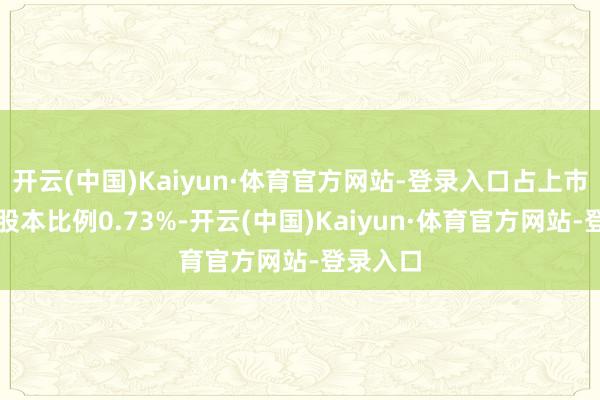 开云(中国)Kaiyun·体育官方网站-登录入口占上市公司总股本比例0.73%-开云(中国)Kaiyun·体育官方网站-登录入口