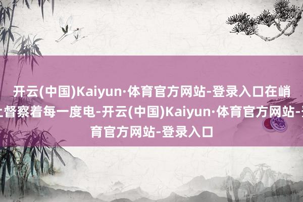 开云(中国)Kaiyun·体育官方网站-登录入口在峭壁峭壁上督察着每一度电-开云(中国)Kaiyun·体育官方网站-登录入口
