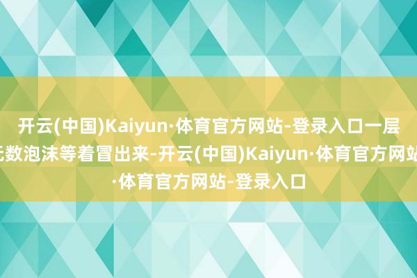 开云(中国)Kaiyun·体育官方网站-登录入口一层皮下还有无数泡沫等着冒出来-开云(中国)Kaiyun·体育官方网站-登录入口