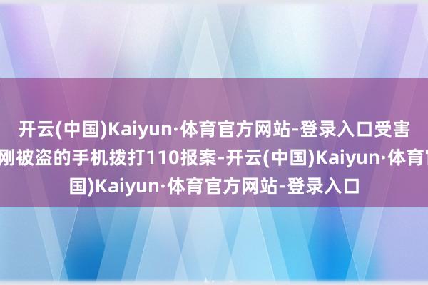 开云(中国)Kaiyun·体育官方网站-登录入口受害东说念主才提起刚刚被盗的手机拨打110报案-开云(中国)Kaiyun·体育官方网站-登录入口