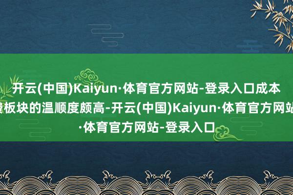 开云(中国)Kaiyun·体育官方网站-登录入口成本阛阓抵破费板块的温顺度颇高-开云(中国)Kaiyun·体育官方网站-登录入口