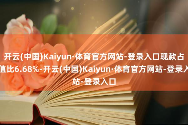 开云(中国)Kaiyun·体育官方网站-登录入口现款占净值比6.68%-开云(中国)Kaiyun·体育官方网站-登录入口