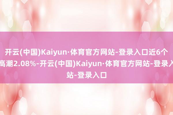 开云(中国)Kaiyun·体育官方网站-登录入口近6个月高潮2.08%-开云(中国)Kaiyun·体育官方网站-登录入口