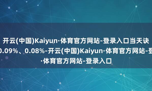 开云(中国)Kaiyun·体育官方网站-登录入口当天诀别飞腾0.09%、0.08%-开云(中国)Kaiyun·体育官方网站-登录入口